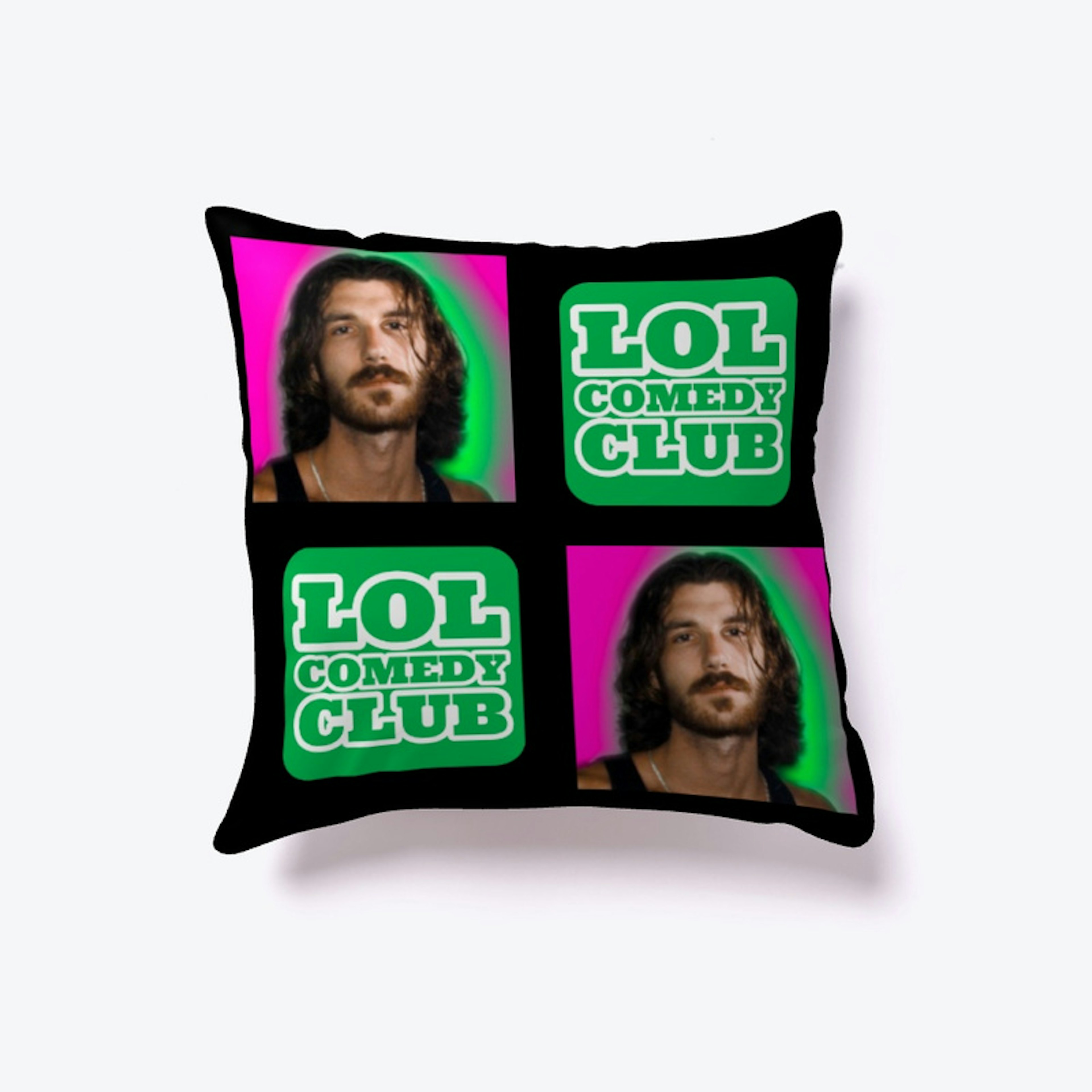 Spencer Gilbard LOL Comedy Club Pillow